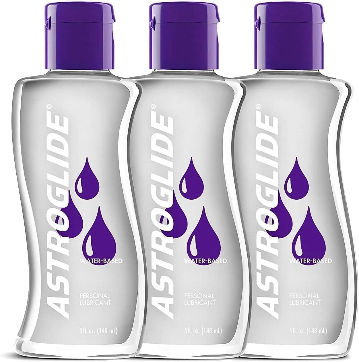 Astroglide Water-Based Liquid Personal Lubricant 148ml (5 Fl Oz) | Silky Smooth Glide for Intimacy — 5 Fl Oz