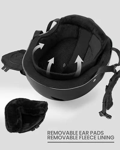 OutdoorMaster Kelvin Ski Helmet - Snowboard Helmet for Men, Women & Youth (Black, Small) | Safety & Comfort thumbnail 5