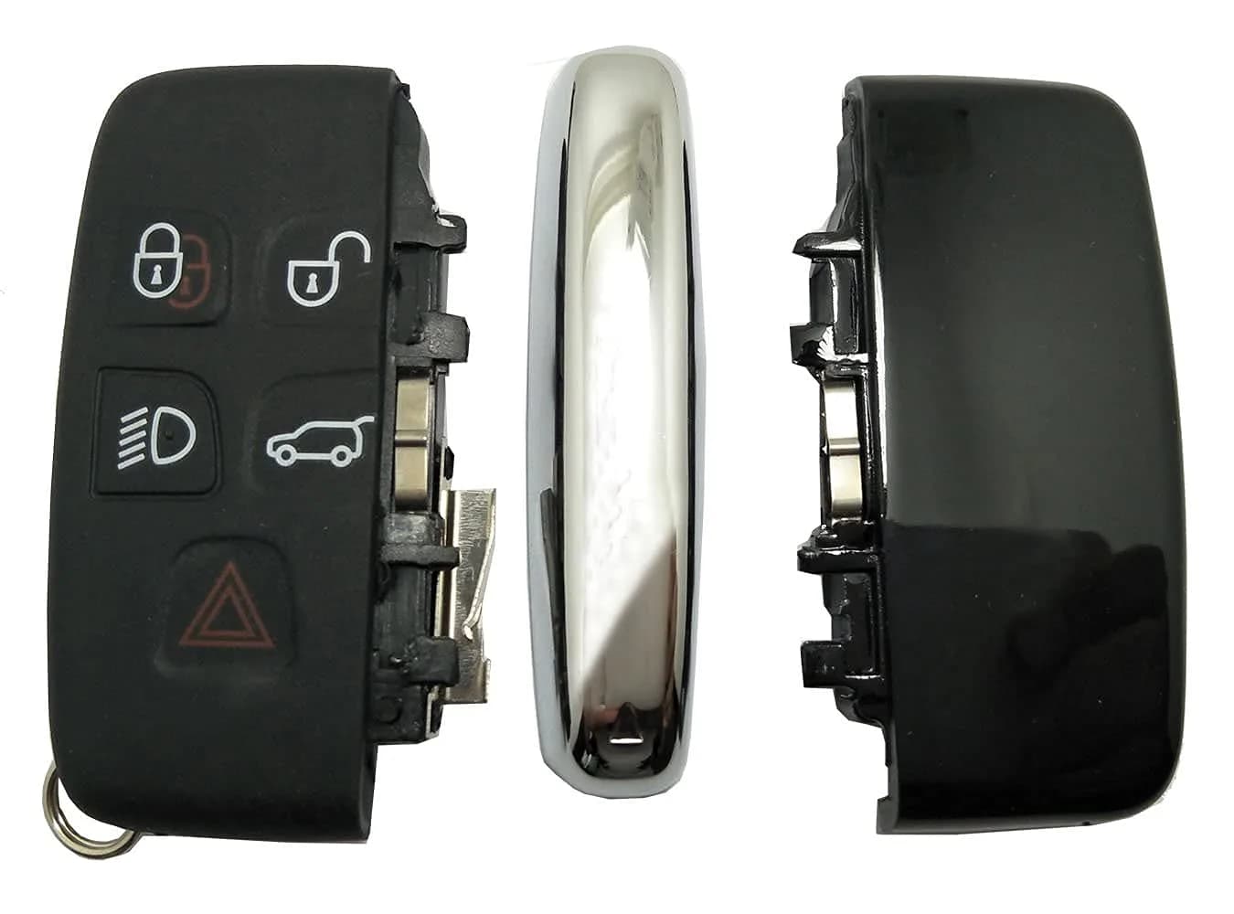 Horande Land Rover Black Replacement Key Fob Cover Shell for Range Rover & Jaguar Smart Keys | 3.9 inches (9.9 cm) Length - view 4