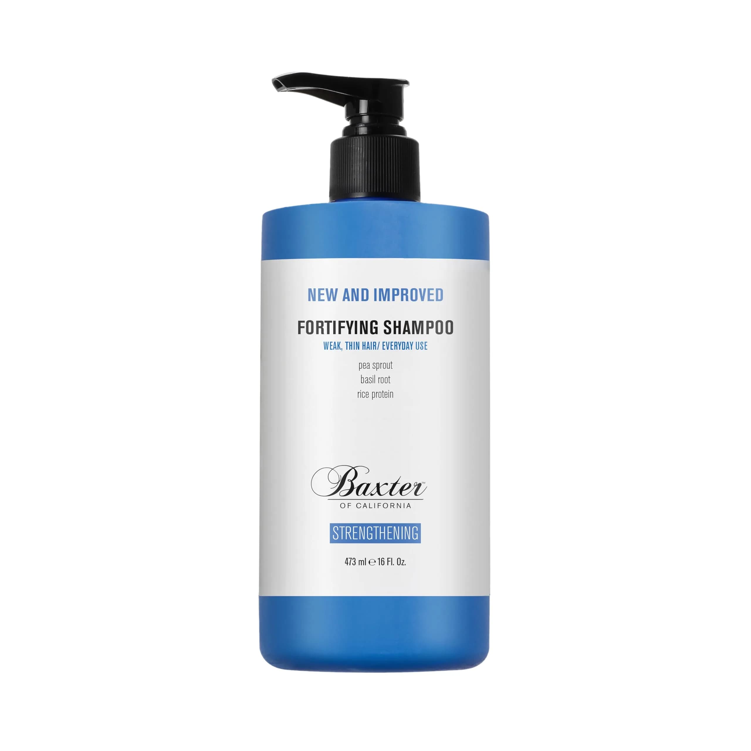 Baxter of California Daily Fortifying Shampoo – Mint, 16 Oz | Invigorating, Repairing & All Hair Types — 16 Fl Oz
