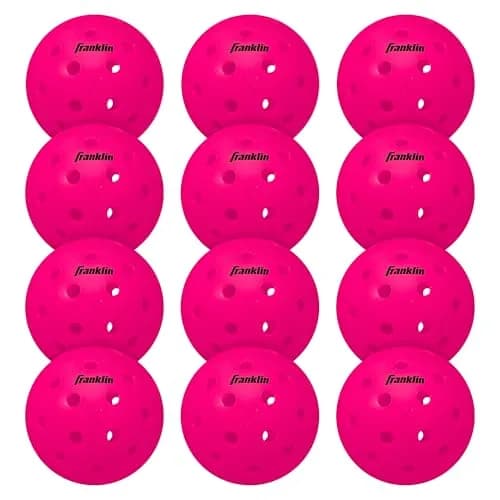 Franklin Sports X-40 Outdoor Pickleballs - USAPA Approved, 74mm, 26g, 12-Pack | Precision Engineered for True Flight & Spin thumbnail 1