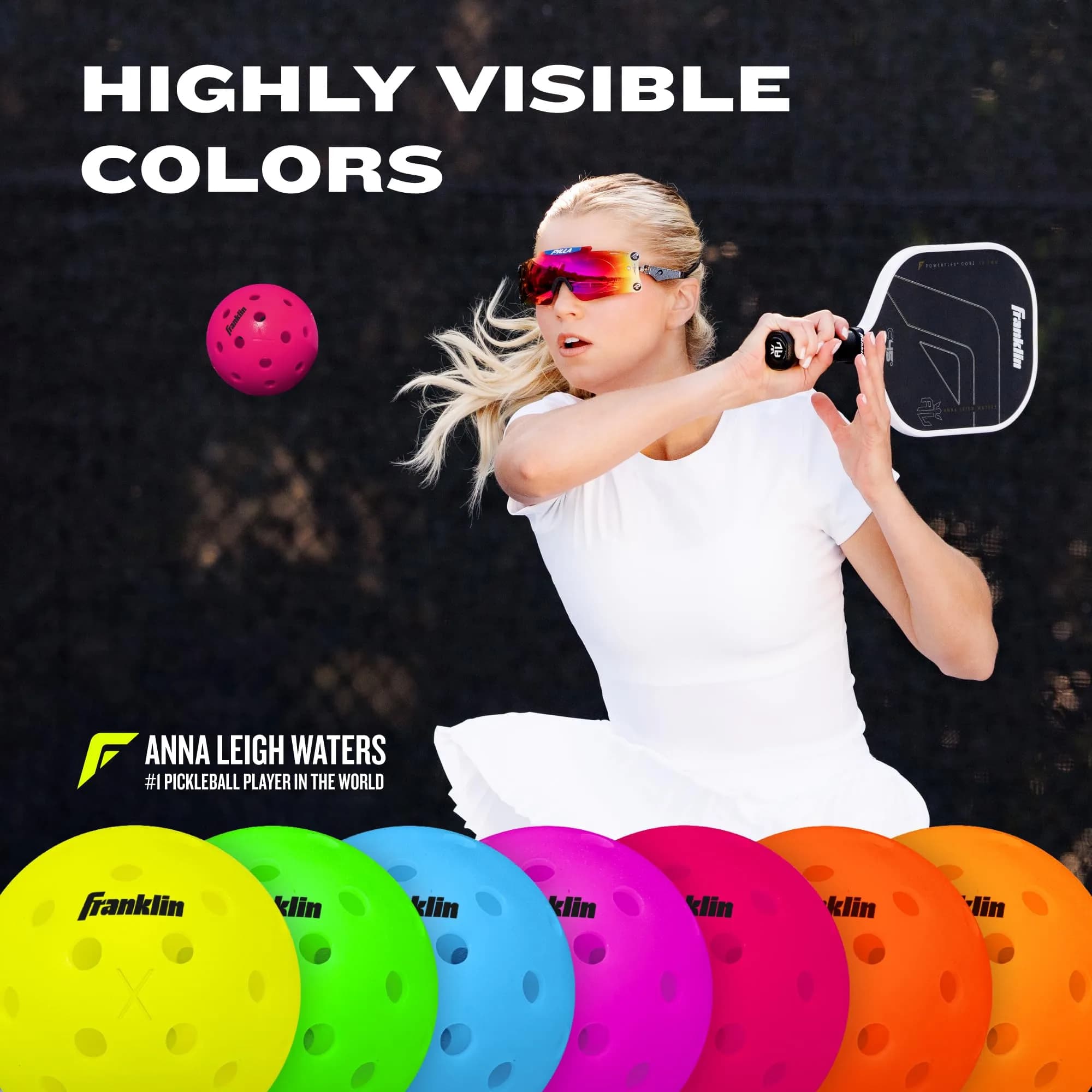Franklin Sports X-40 Outdoor Pickleballs - USAPA Approved, 74mm, 26g, 12-Pack | Precision Engineered for True Flight & Spin - view 4