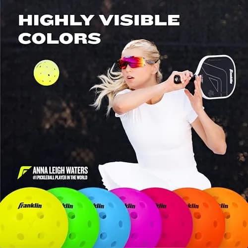 Franklin Sports X-40 Performance Outdoor Pickleballs 2.91 inch (100 Pack, Optic Yellow) | USAPA Approved Tournament Balls thumbnail 4