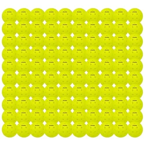 Franklin Sports X-40 Performance Outdoor Pickleballs 2.91 inch (100 Pack, Optic Yellow) | USAPA Approved Tournament Balls thumbnail 1