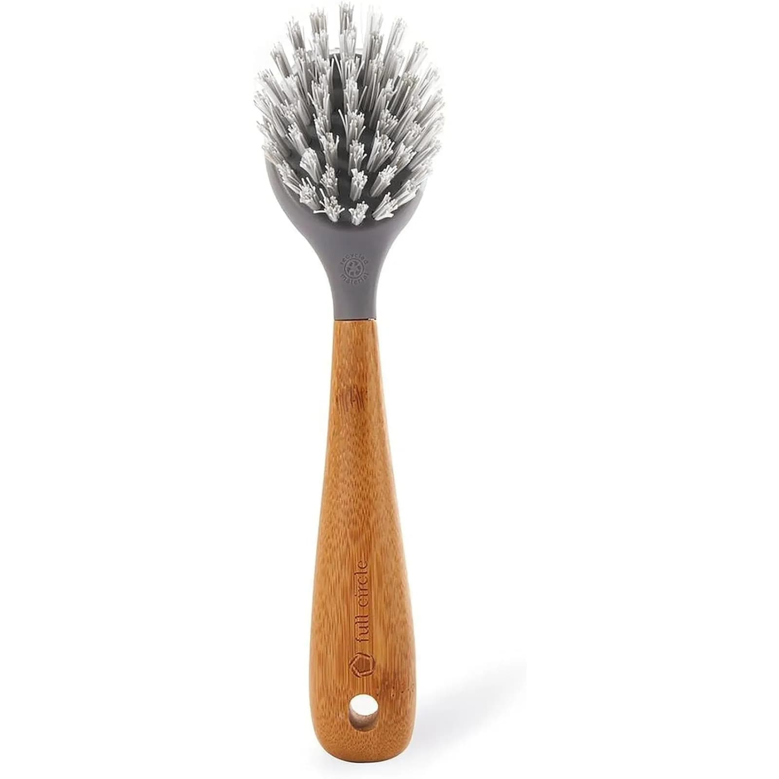 Full Circle Dish Brush Set with Scraper, 24-Pack | Eco-Friendly Bamboo Handle & Recycled Bristles — Tenacious C