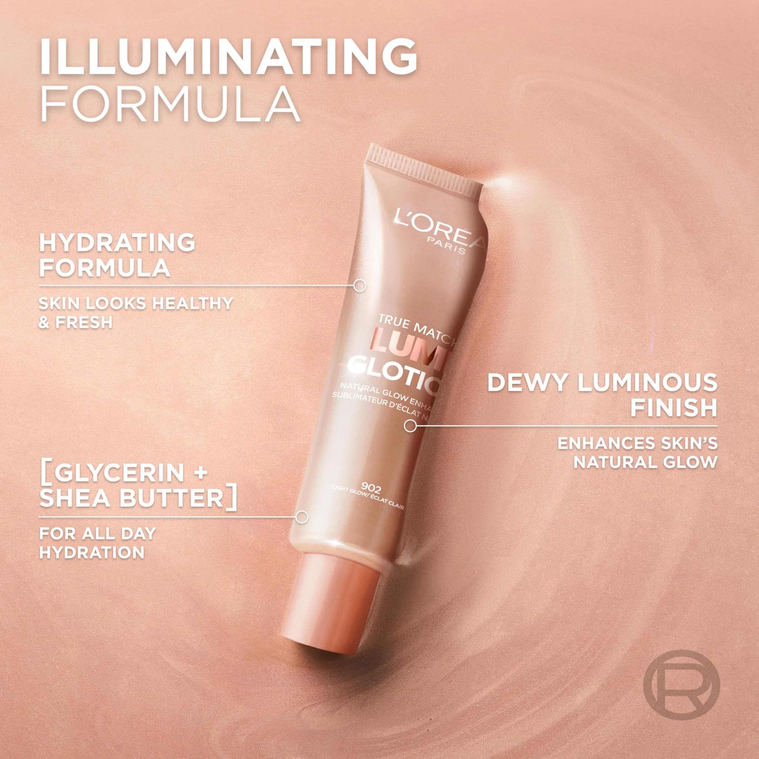 L'Oreal Paris True Match Lumi Glotion Natural Glow Enhancer Illuminator Highlighter 901 Fair 40ml (1.35 Fl Oz) | USA Import for Radiant Skin - view 5