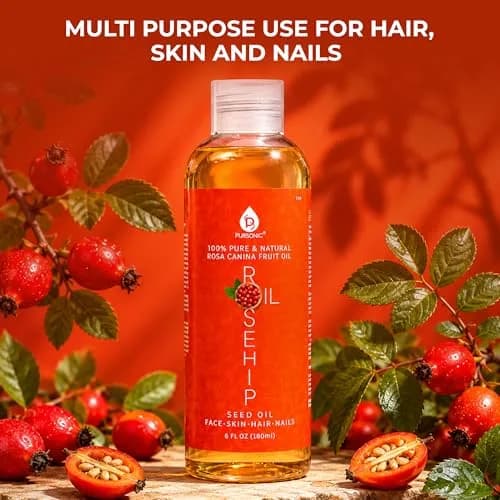 Pursonic Rosehip Seed Oil 6 Fl Oz | Hydrating & Brightening for Dry, Sensitive Skin thumbnail 6