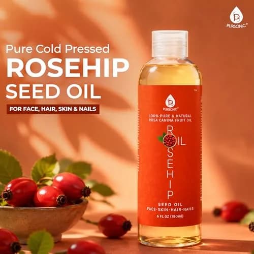 Pursonic Rosehip Seed Oil 6 Fl Oz | Hydrating & Brightening for Dry, Sensitive Skin thumbnail 2