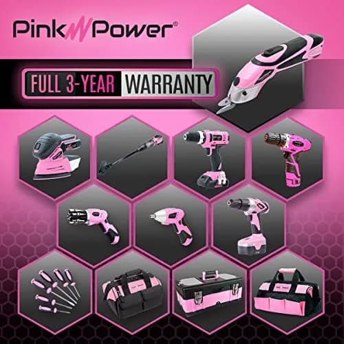 Pink Power Cordless Electric Scissors Fabric Cutter 26cm (10.2in) | Heavy Duty Rotary Shears for Crafts, Sewing, Cardboard thumbnail 7