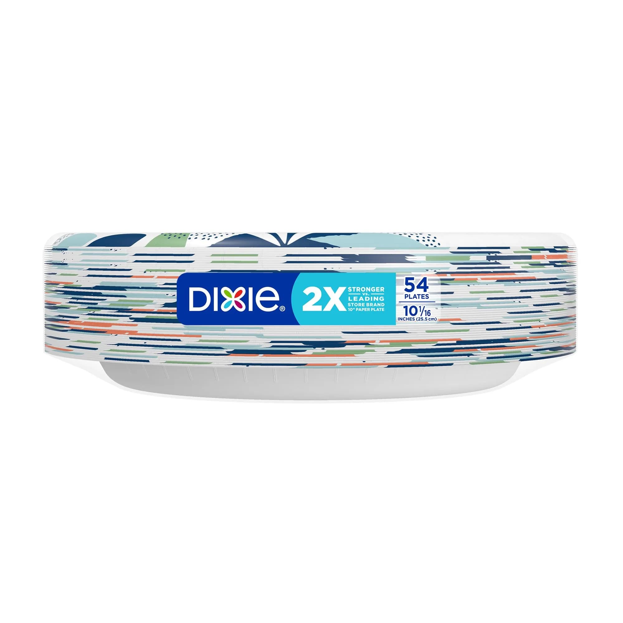 Dixie Large Paper Plates 10 Inch 54 Count | 2X Stronger, Soak-Proof, Cut-Resistant - view 9