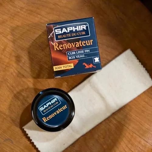 SAPHIR Beauté du Cuir Renovateur Shoe Cleaner 250ml (8.82oz) | Cleans, Nourishes, Protects thumbnail 5