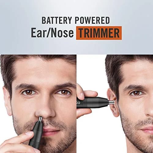 ConairMan Nose Hair Trimmer for Men | 360 Bevel Blade, Cordless, No Pull, No Snag, Detachable Attachments (1 Count) thumbnail 3