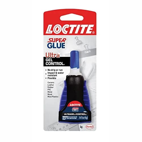 Loctite Super Glue Ultra Gel Control, Clear | Impact & Temperature Resistant, 6 Pack thumbnail 1