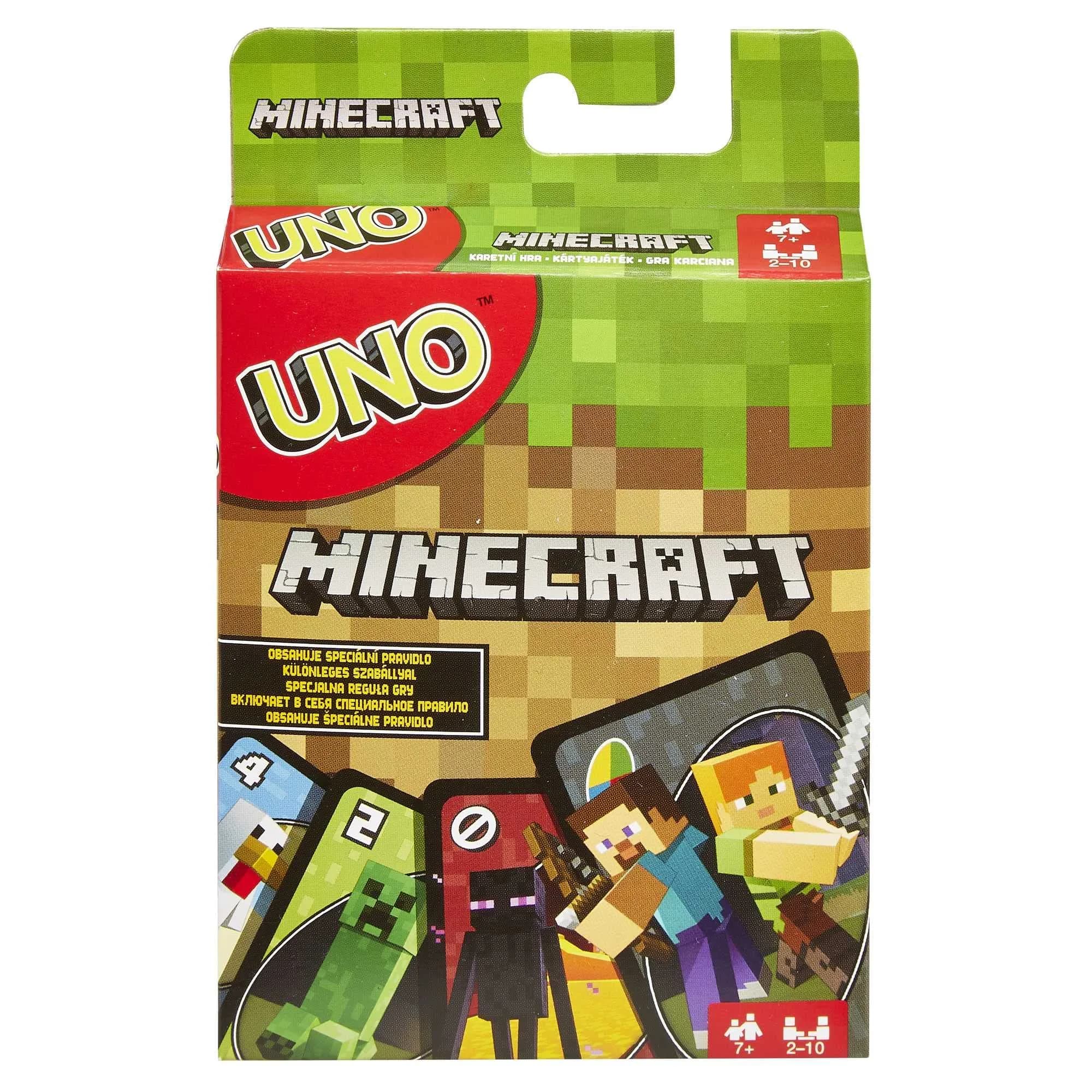 UNO Minecraft Card Game for Kids, Adults, Families & Parties | Special Creeper Rule | 2-10 Players - main product image