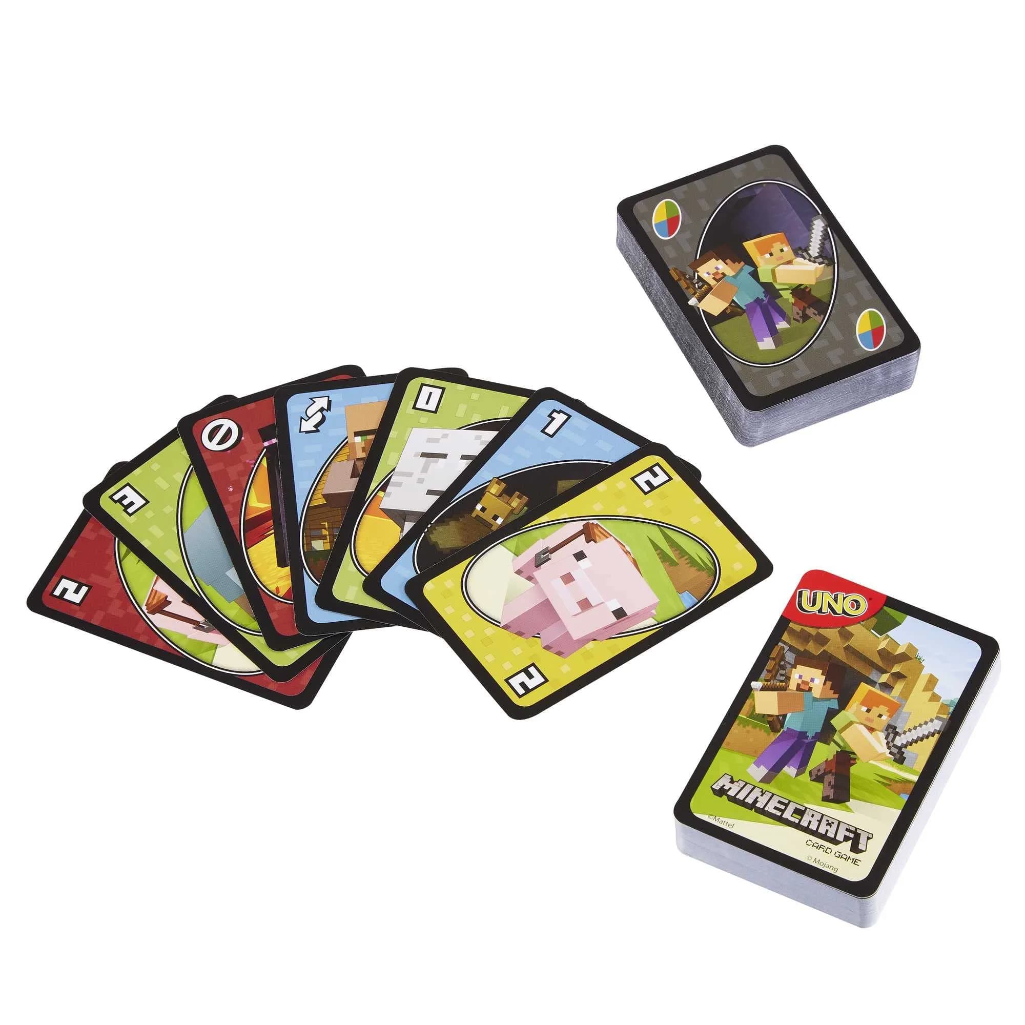 UNO Minecraft Card Game for Kids, Adults, Families & Parties | Special Creeper Rule | 2-10 Players - view 5