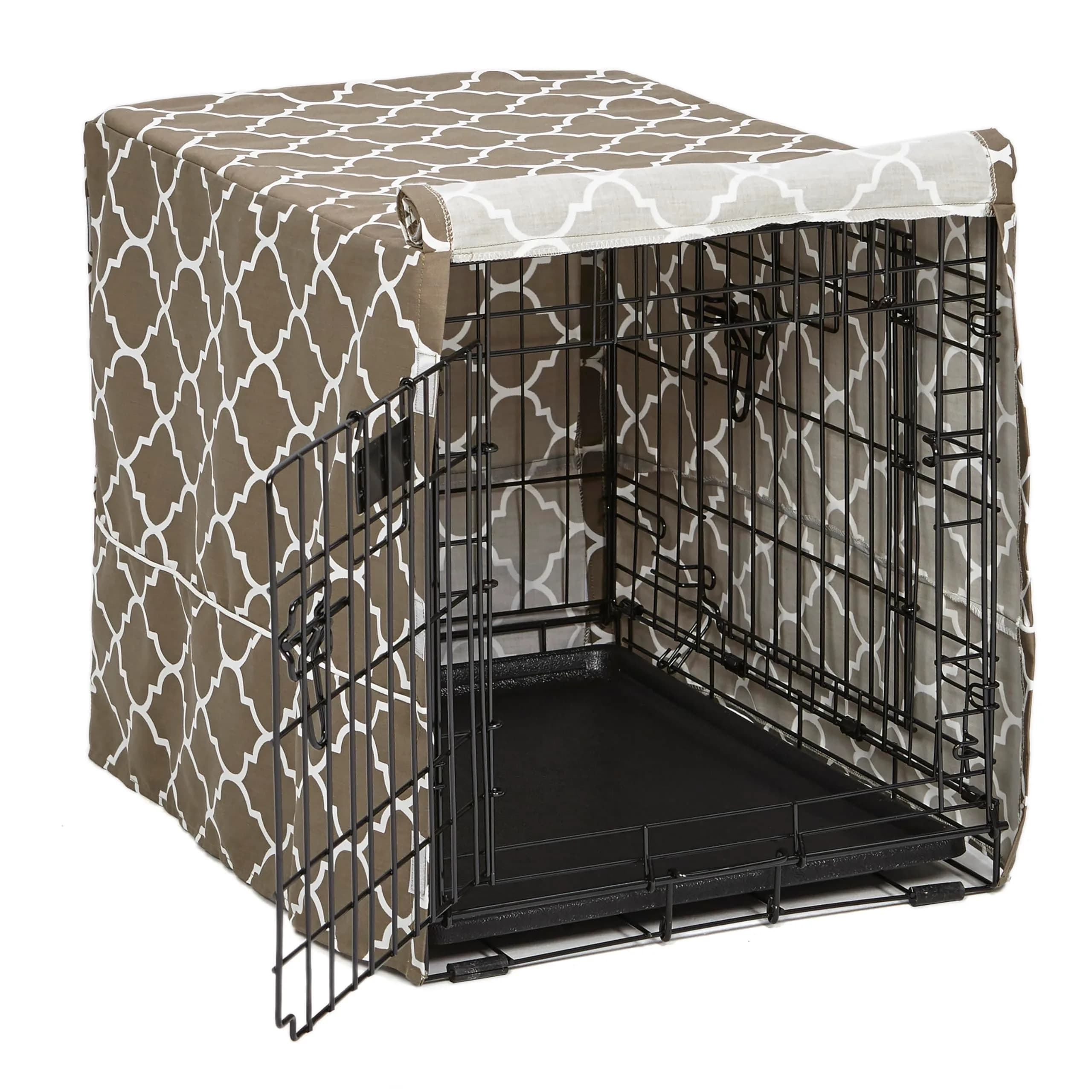 MidWest Homes for Pets Small Dog Crate Cover | Teflon Fabric Protector, Poly-Cotton, Fits 24-inch Crates