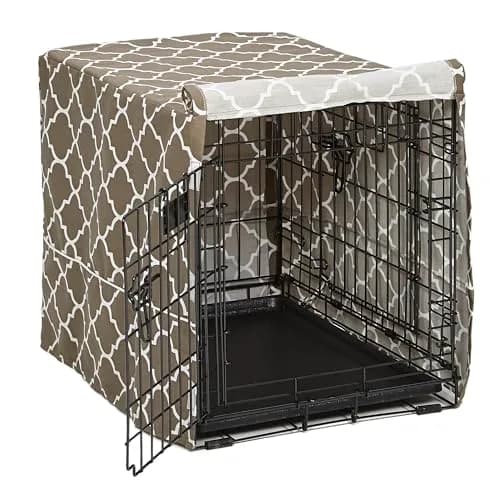 MidWest Homes for Pets Small Dog Crate Cover | Teflon Fabric Protector, Poly-Cotton, Fits 24-inch Crates thumbnail 1