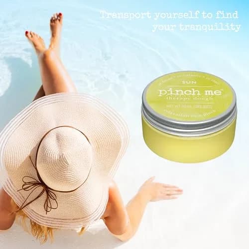 Pinch Me Therapy Dough - Holistic Aromatherapy Stress Relieving Putty - 10 Ounce Sun Scent | Summer Sun, Relaxing Aromatherapy thumbnail 2