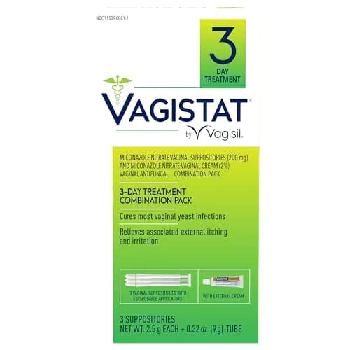 Vagisil Vagistat 3-Day Yeast Infection Treatment | 3 Pre-Filled Applicators & External Cream for Women thumbnail 1
