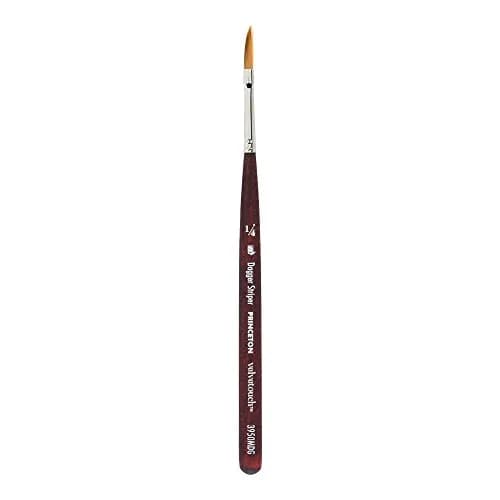 Princeton Velvetouch Series 3950 1/4 Inch Mini Dagger Striper Paint Brush for Acrylic Oil Watercolor | Synthetic Filaments thumbnail 1