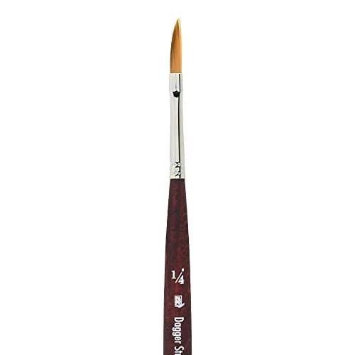 Princeton Velvetouch Series 3950 1/4 Inch Mini Dagger Striper Paint Brush for Acrylic Oil Watercolor | Synthetic Filaments thumbnail 2