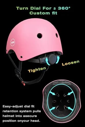 XJD Kids Bike Helmet Set for 3-14 Years | Adjustable, Impact-Absorbing Safety Gear thumbnail 4