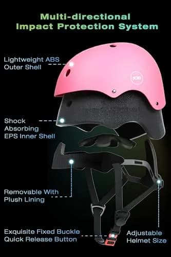 XJD Kids Bike Helmet Set for 3-14 Years | Adjustable, Impact-Absorbing Safety Gear thumbnail 3
