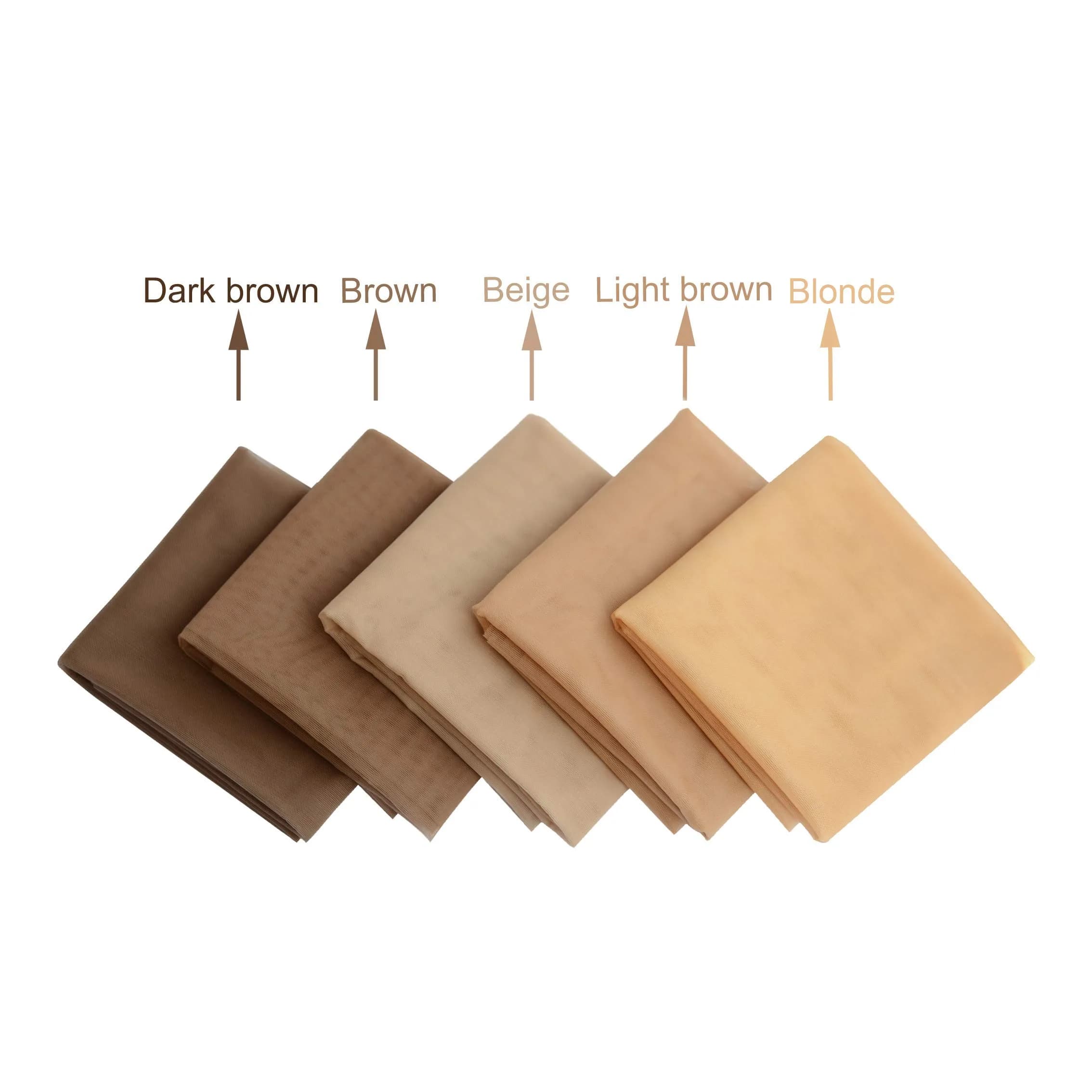 YANTAISIYU Swiss Lace Net for Wig Making 90cm x 120cm (35.4" x 47.2") | Light Brown Nylon Material for Wigs, Closures, Toupees, Caps - view 4