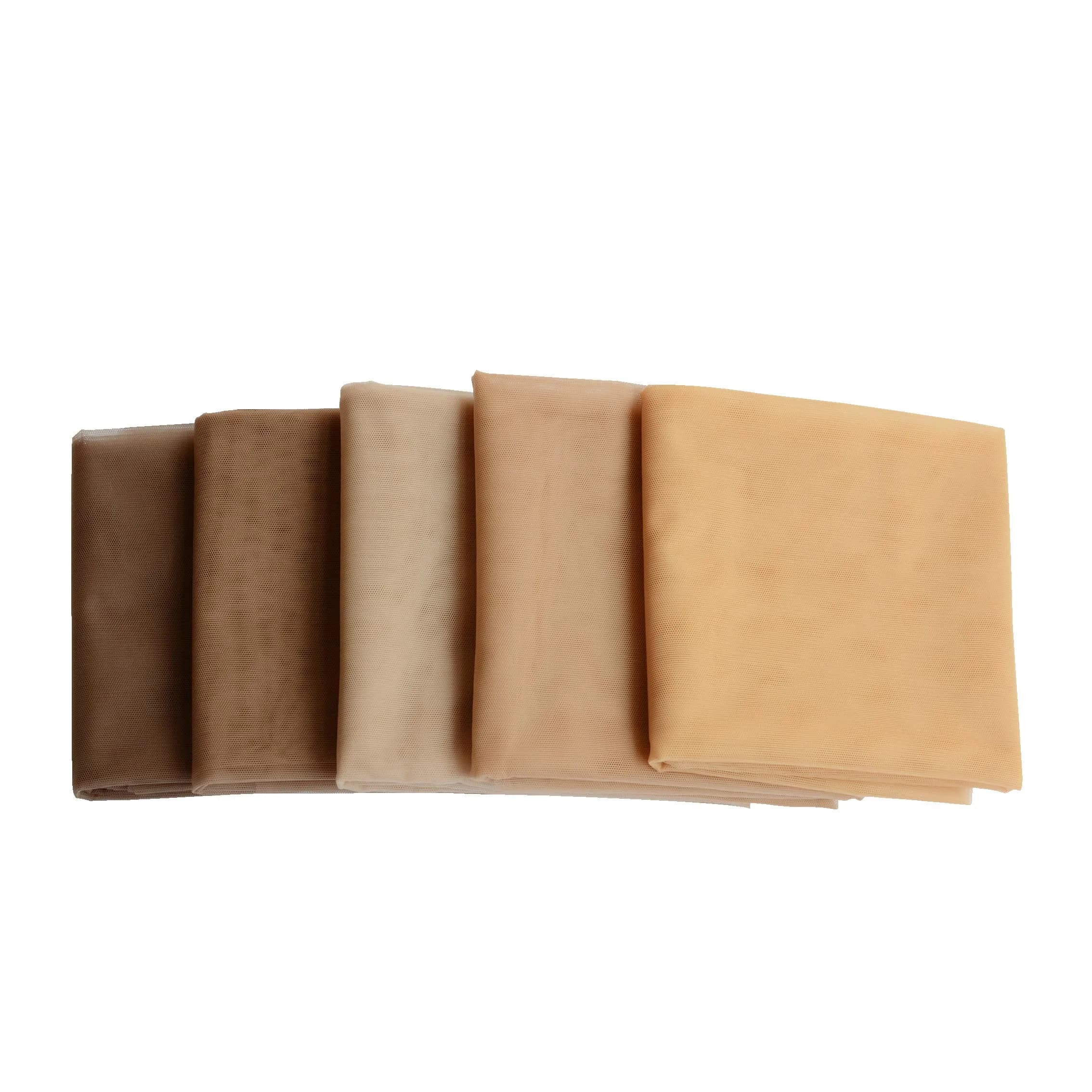 YANTAISIYU Swiss Lace Net for Wig Making 90cm x 120cm (35.4" x 47.2") | Light Brown Nylon Material for Wigs, Closures, Toupees, Caps - view 3