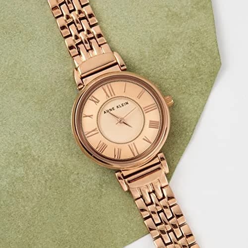 Anne Klein Women's Rose Gold-Tone Bracelet Watch 30mm (1.18in) | Japanese Quartz Movement thumbnail 2
