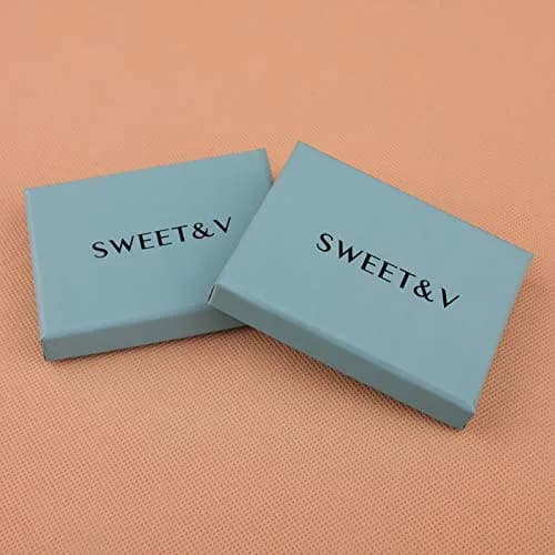 SWEETV Cubic Zirconia Stud Earrings, 8mm Round Cut, Rhinestone Hypoallergenic Earrings for Women-suitable for ages 15+ (01.Silver) thumbnail 6