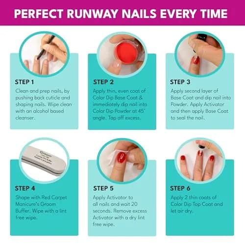 RC Red Carpet Manicure Color Dip Powder – Cocktail Party 0.3 oz | Vibrant, Long-Lasting Nail Color thumbnail 5