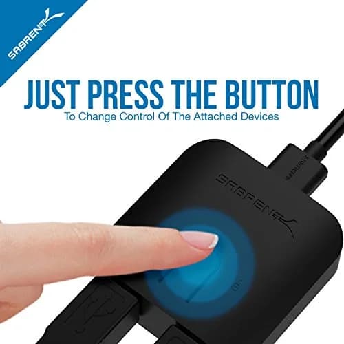 SABRENT USB 3.0 Sharing Switch for Multiple Computers | LED Indicator, Plug & Play, 5Gbps Data Speed (1 Count) thumbnail 8