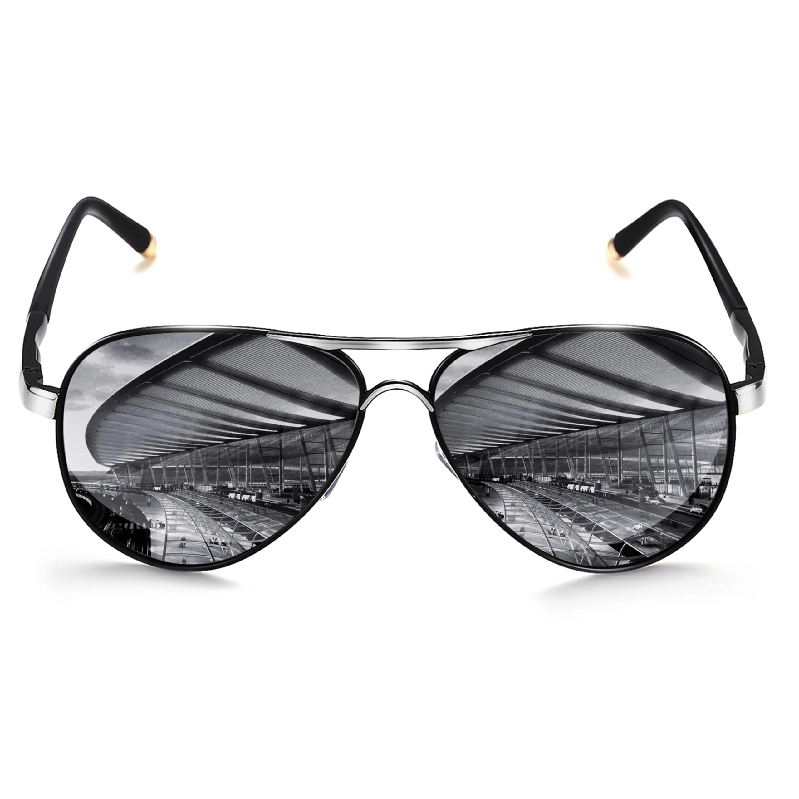 ROCKNIGHT Polarized Aviator Sunglasses Men Women UV400 Metal Frame Driving | Classic Fashion Style