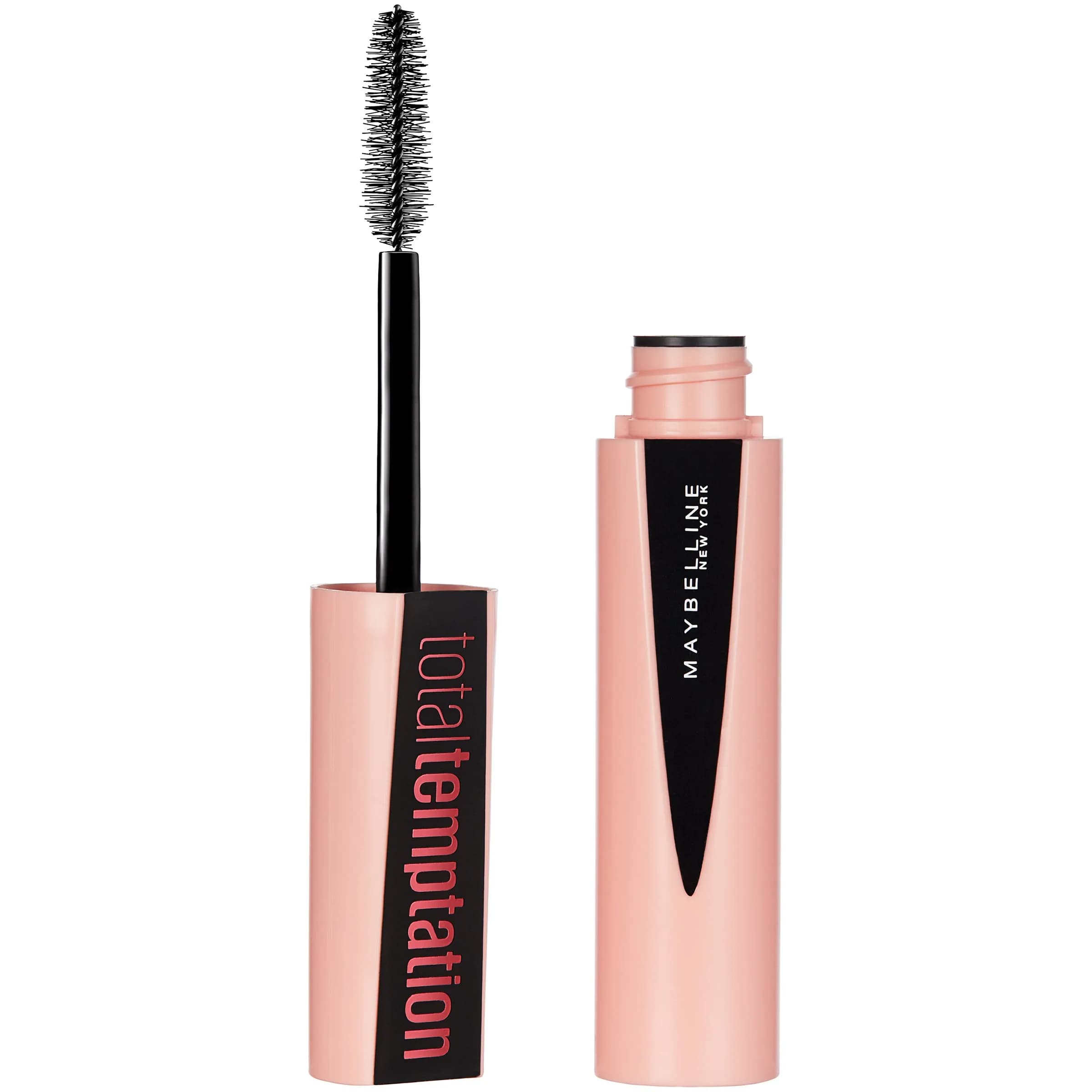 Maybelline New York Total Temptation Washable Mascara, Brownish Black, 0.27 fl oz (8 ml) | Builds Bold Volume — Brownish Black
