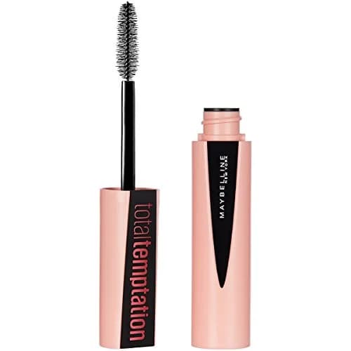 Maybelline New York Total Temptation Washable Mascara, Brownish Black, 0.27 fl oz (8 ml) | Builds Bold Volume - main product image