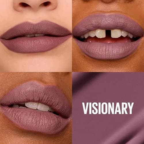 Maybelline Super Stay Matte Ink Liquid Lipstick Visionary Taupe Purple 5ml (0.17 Fl Oz) | Long-Lasting Matte Color thumbnail 2