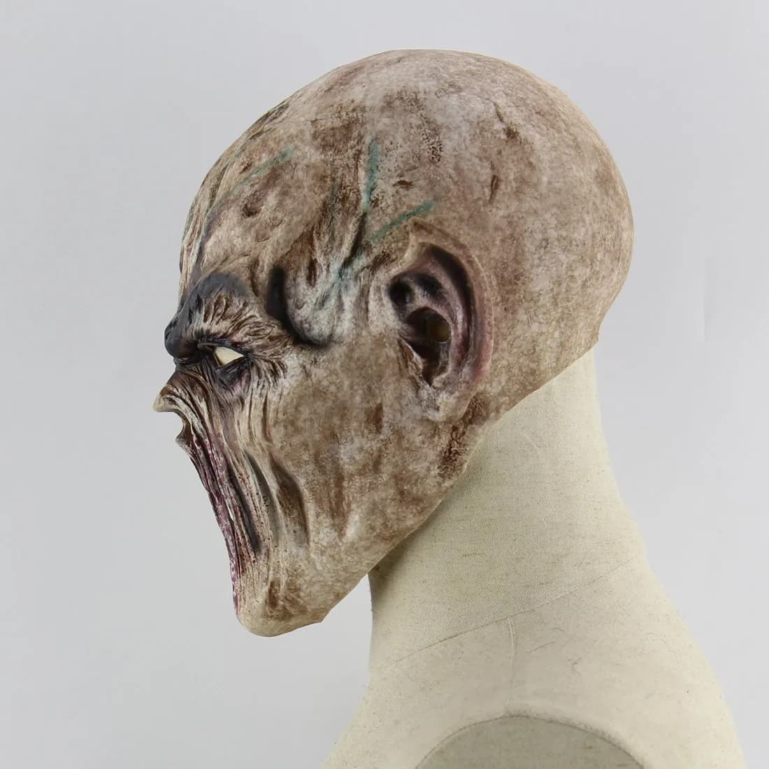 Quligeta Scary Halloween Mask - Terror Ghost Devil Zombie Latex Mask | One Size Fits Most - view 2