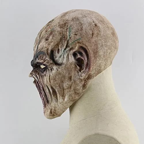 Quligeta Scary Halloween Mask - Terror Ghost Devil Zombie Latex Mask | One Size Fits Most thumbnail 2
