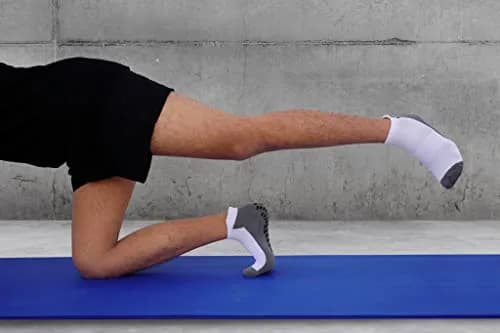 RATIVE Super Grips Anti Slip Non Skid Yoga Hospital Socks for Adults Men Women (Medium, 3-Pairs/White) | Breathable, Durable & Non Slip thumbnail 3