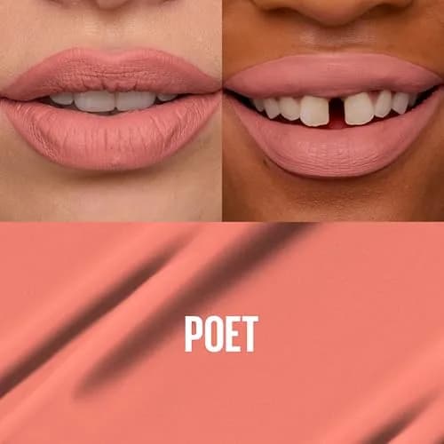MAYBELLINE Super Stay Matte Ink Liquid Lipstick Poet 0.17 fl oz | Light Rosey Nude Matte thumbnail 2