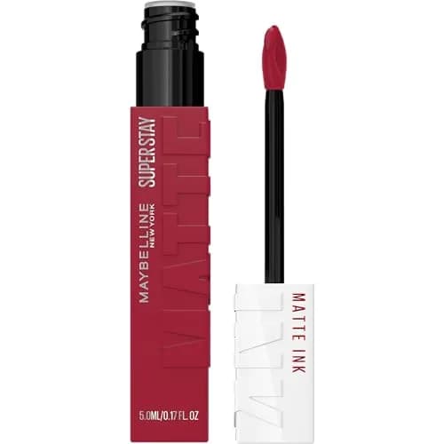 Maybelline Super Stay Matte Ink Liquid Lipstick in Ruler (Deep Cranberry), 1 Count, 16-Hour Transfer-Proof Matte thumbnail 1