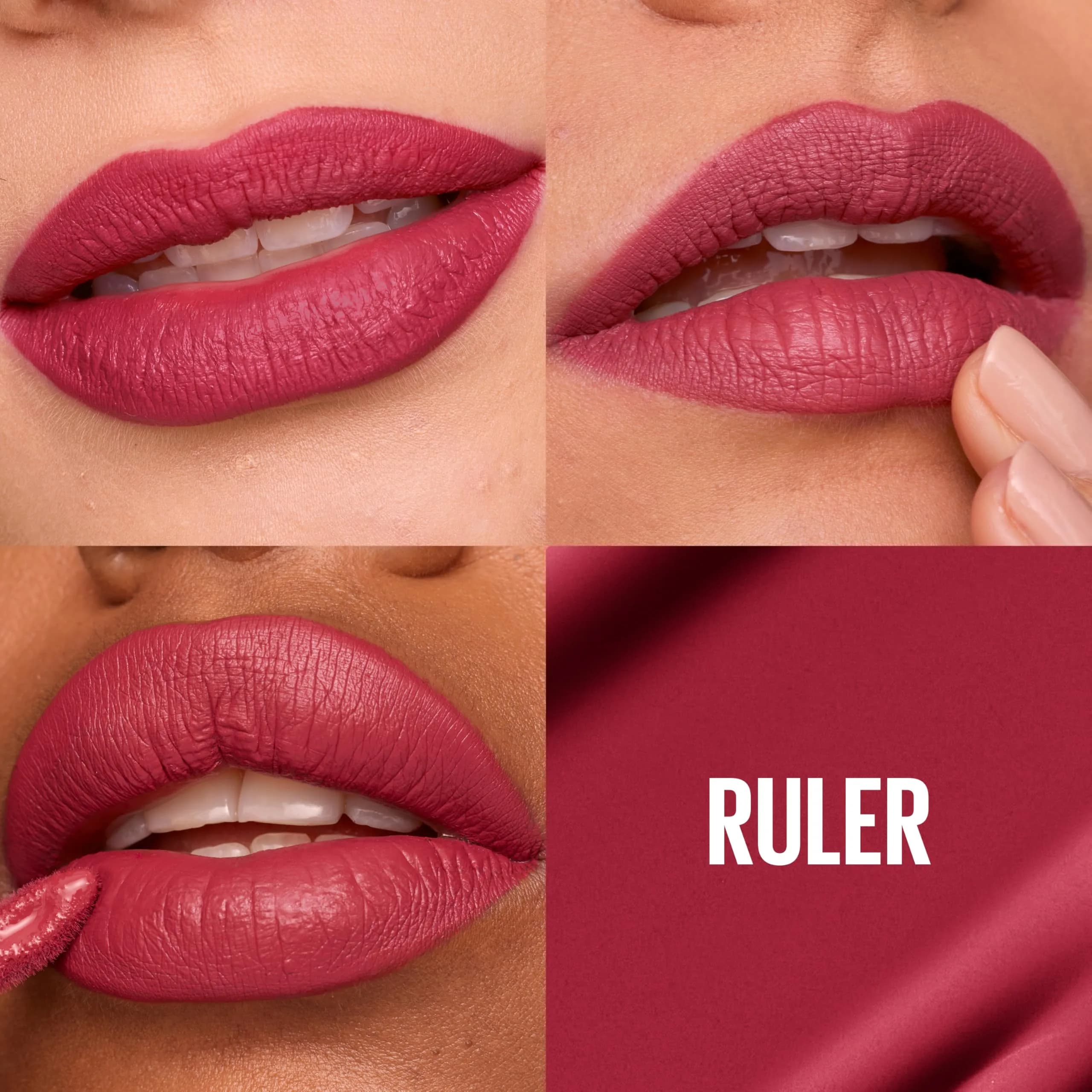 Maybelline Super Stay Matte Ink Liquid Lipstick in Ruler (Deep Cranberry), 1 Count, 16-Hour Transfer-Proof Matte thumbnail 2