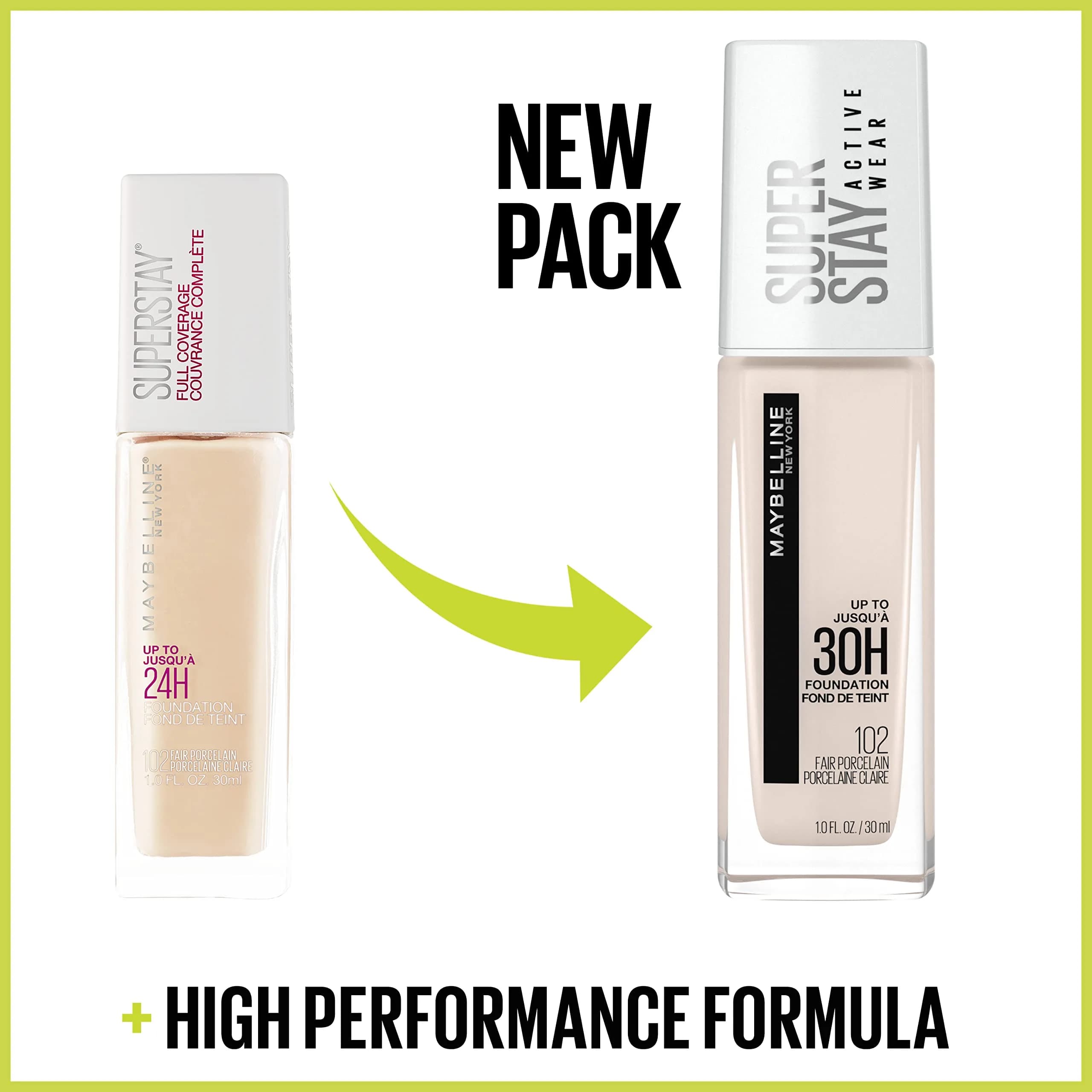 Maybelline Super Stay Full Coverage Liquid Foundation 30ml (1 Fl Oz) | Active Wear Matte Finish - view 6