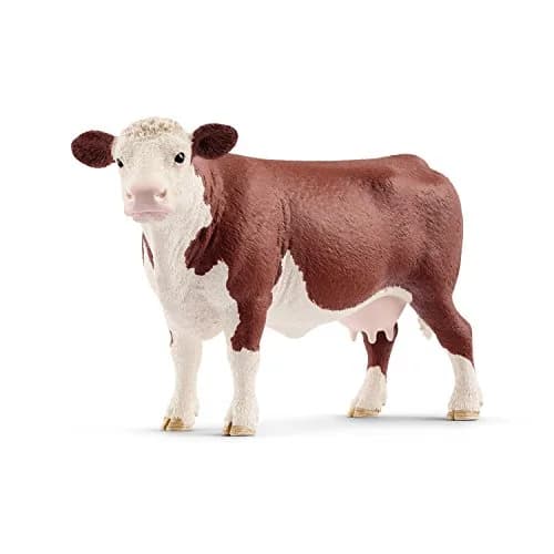 Schleich Hereford Cow Toy Figurine 156 g (5.5 oz) | Realistic Animal Toy for Kids Ages 3+ thumbnail 1