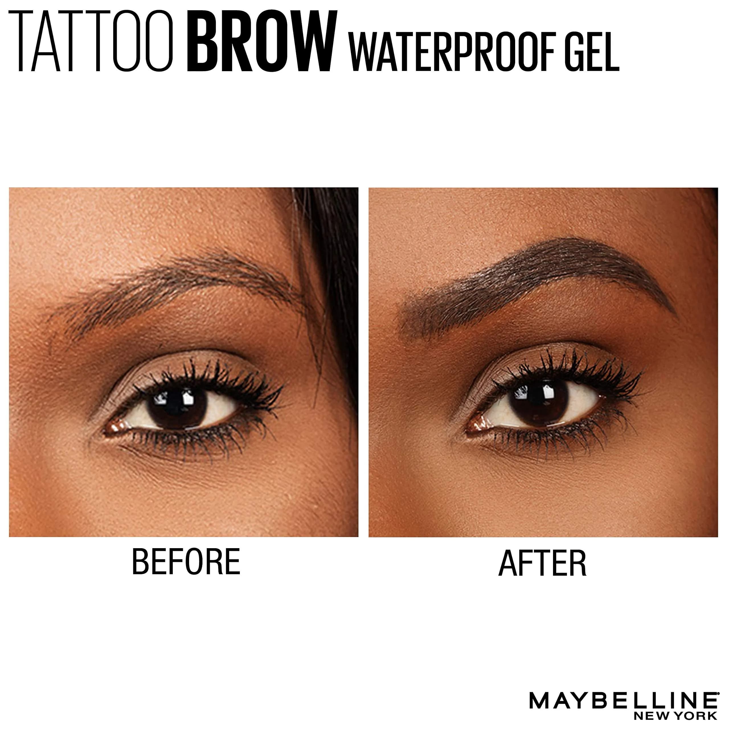 Maybelline TattooStudio Waterproof Eyebrow Gel Makeup, Soft Brown, 0.23 Fl Oz (6.8 ml) | Smudge-Proof Definition for Days - view 5