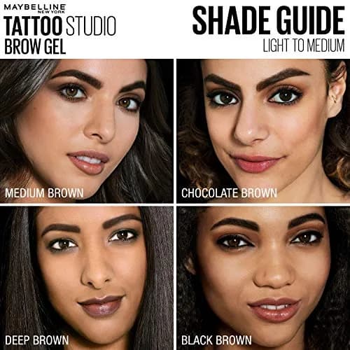 Maybelline TattooStudio Waterproof Eyebrow Gel Makeup, Soft Brown, 0.23 Fl Oz (6.8 ml) | Smudge-Proof Definition for Days thumbnail 8
