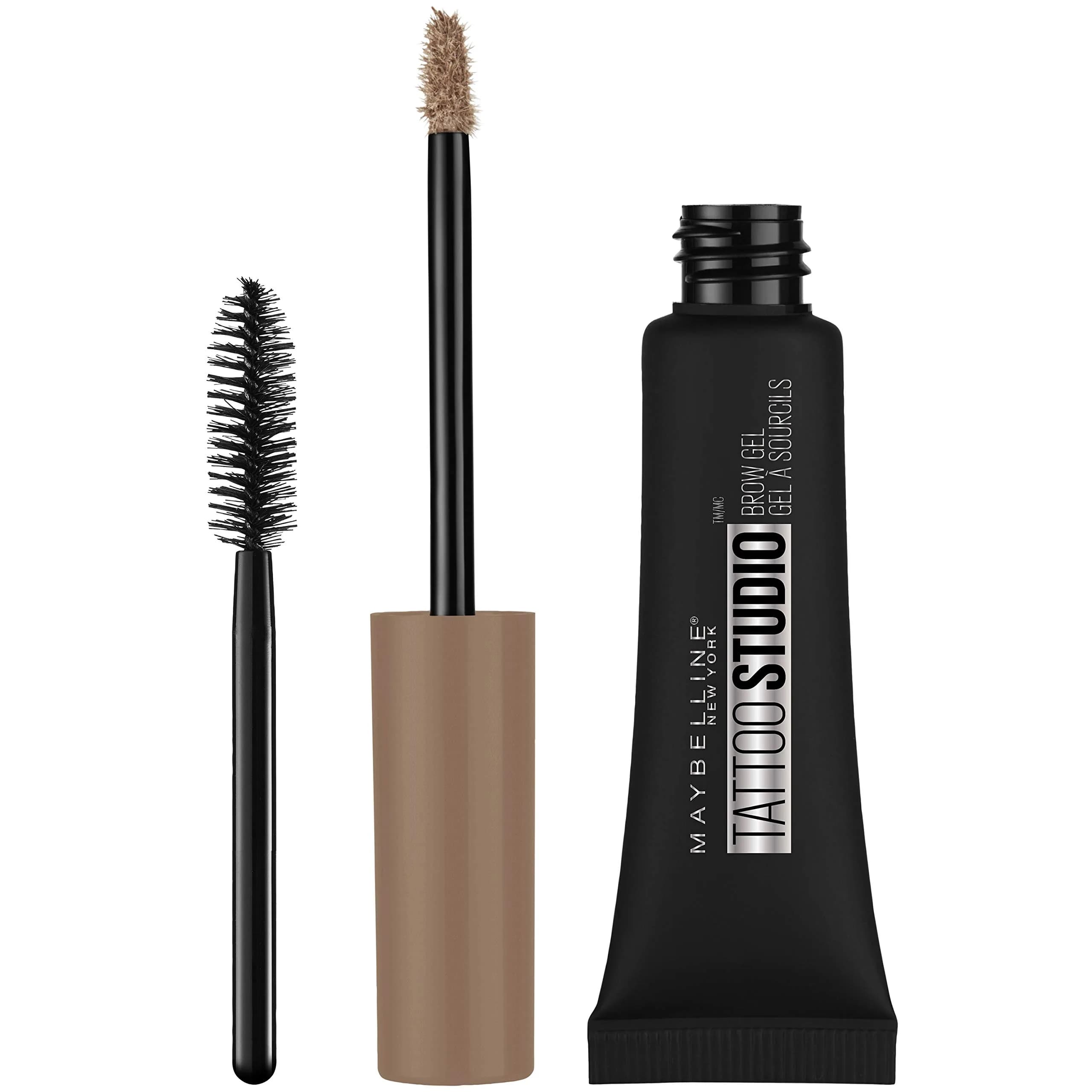 Maybelline TattooStudio Waterproof Eyebrow Gel Makeup, Soft Brown, 0.23 Fl Oz (6.8 ml) | Smudge-Proof Definition for Days - view 2