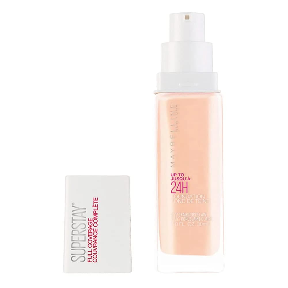 Maybelline Super Stay Full Coverage Liquid Foundation Fair Porcelain 29.57ml (1 Fl Oz) | Up to 30Hr Matte Wear - view 4