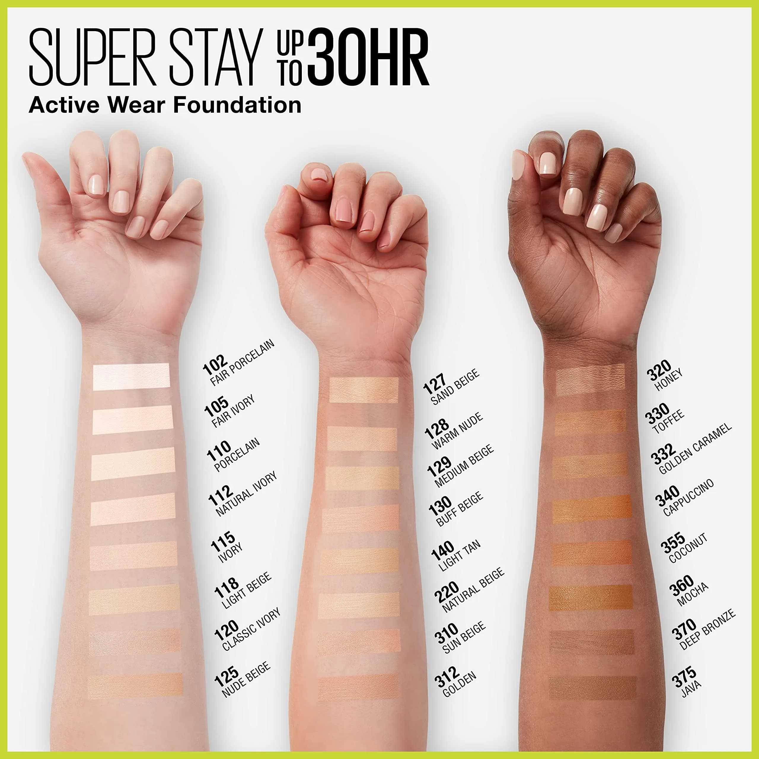 Maybelline Super Stay 312 Golden Full Coverage Liquid Foundation - 30ml Matte Finish - view 3